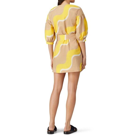 Chinti & Parker Yellow Wave Printed Dress Rent the runway preloved 6 $350 - Picture 2 of 6
